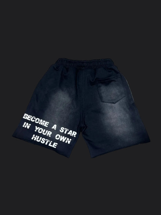 Black Star Hustler Vintage Shorts
